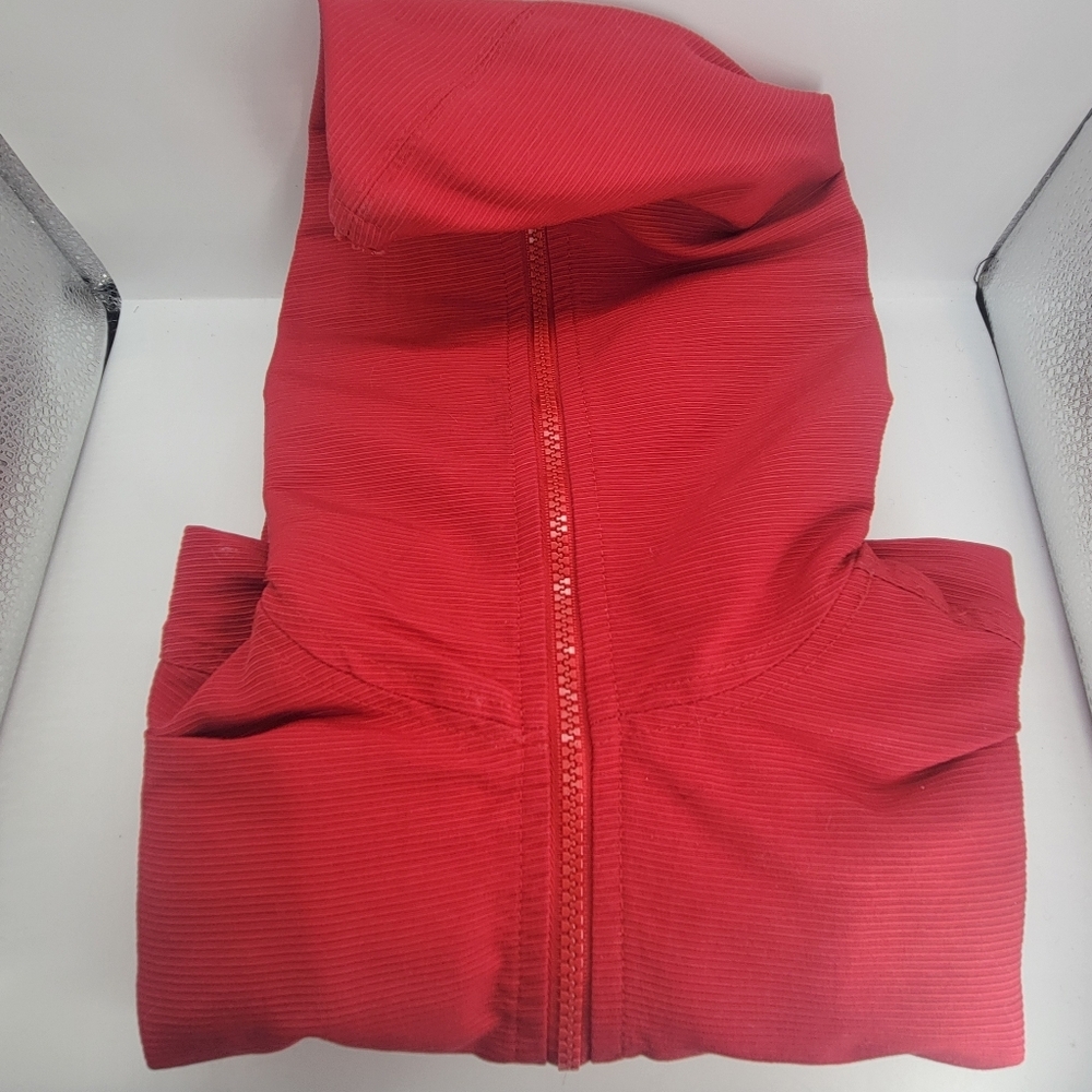 VINTAGE Tommy Hilfiger Tommy 90's/Y2K Red Anorak Jacket Size XS Hooded Zipper - Picture 16 of 16